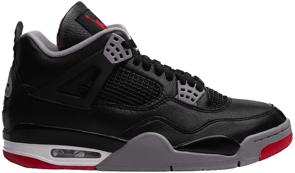 Nike Air Jordan 4 Retro Bred Black/Red Iconic